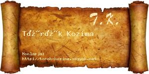 Török Kozima névjegykártya